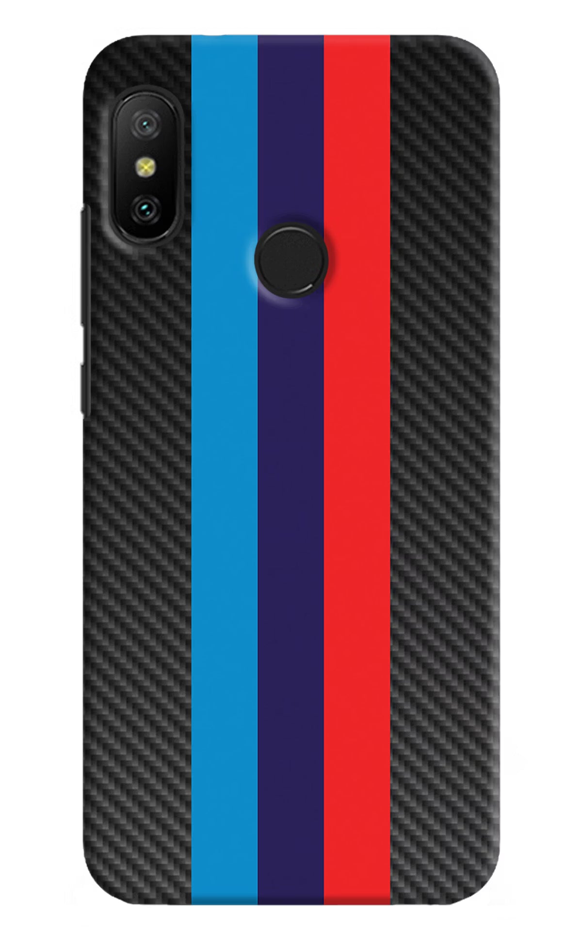BMW Stripes Pattern Redmi 6 Pro Hard Case Back Cover by Casekaro