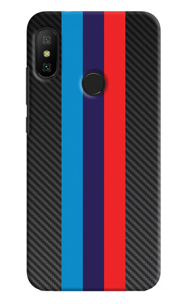 BMW Stripes Pattern Redmi 6 Pro Hard Case Back Cover by Casekaro