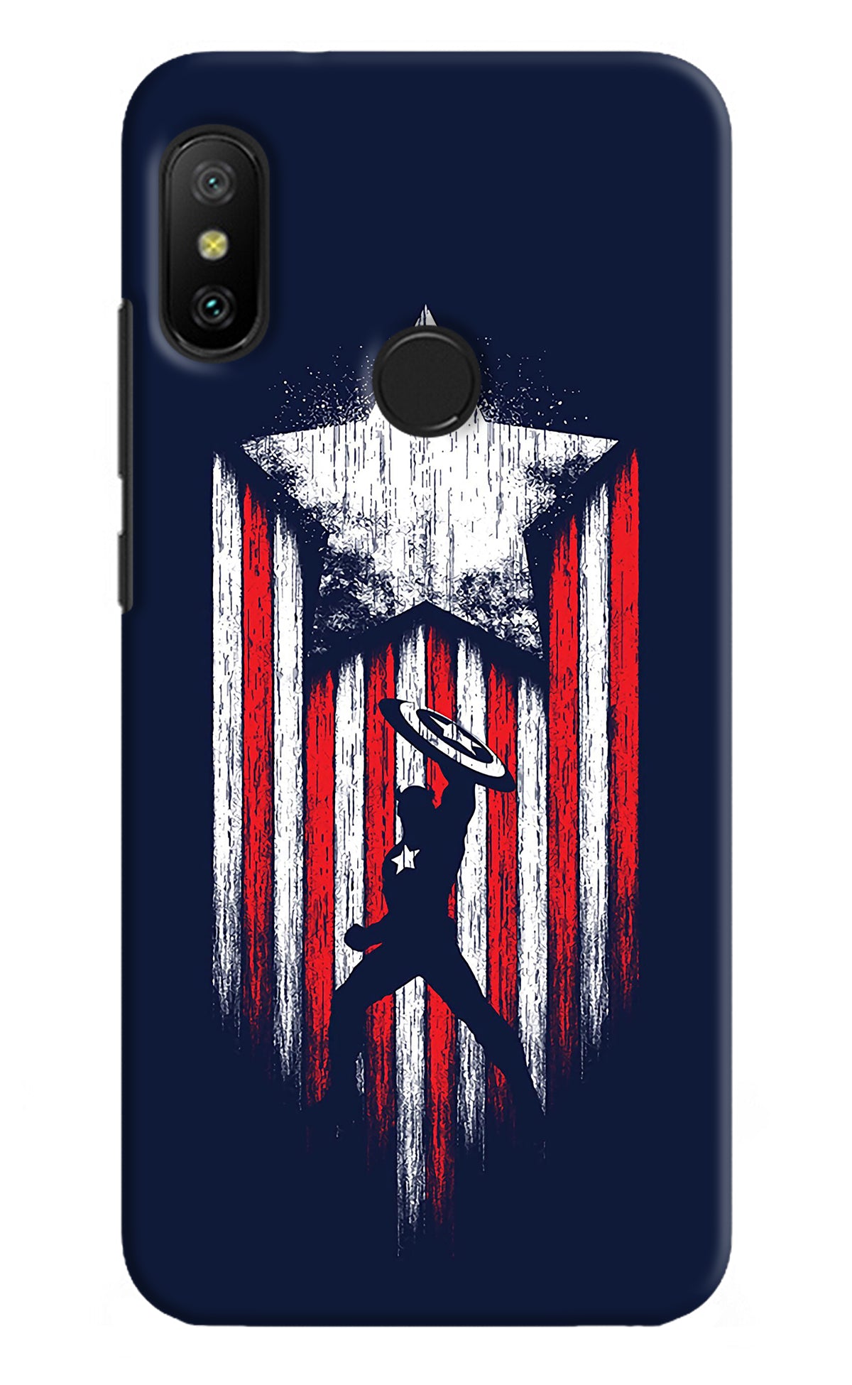 Captain America Marvel Art Redmi 6 Pro Back Cover