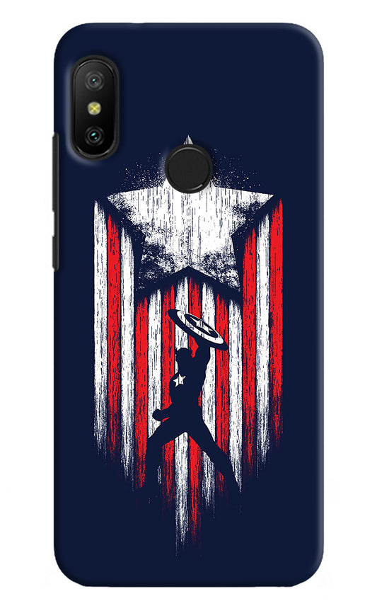 Captain America Marvel Art Redmi 6 Pro Back Cover