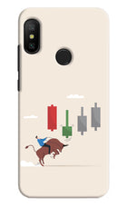 Bull Trading Momentum Redmi 6 Pro Hard Case Back Cover by Casekaro