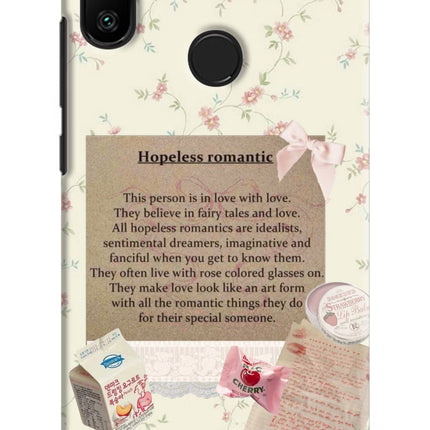 Hopeless Romantic Redmi 6 Pro Hard Case Back Cover by Casekaro