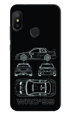 WRC'99 Redmi 6 Pro Hard Case Back Cover by Casekaro