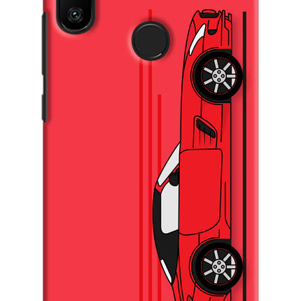 Red Velocity Redmi 6 Pro Hard Case Back Cover by Casekaro