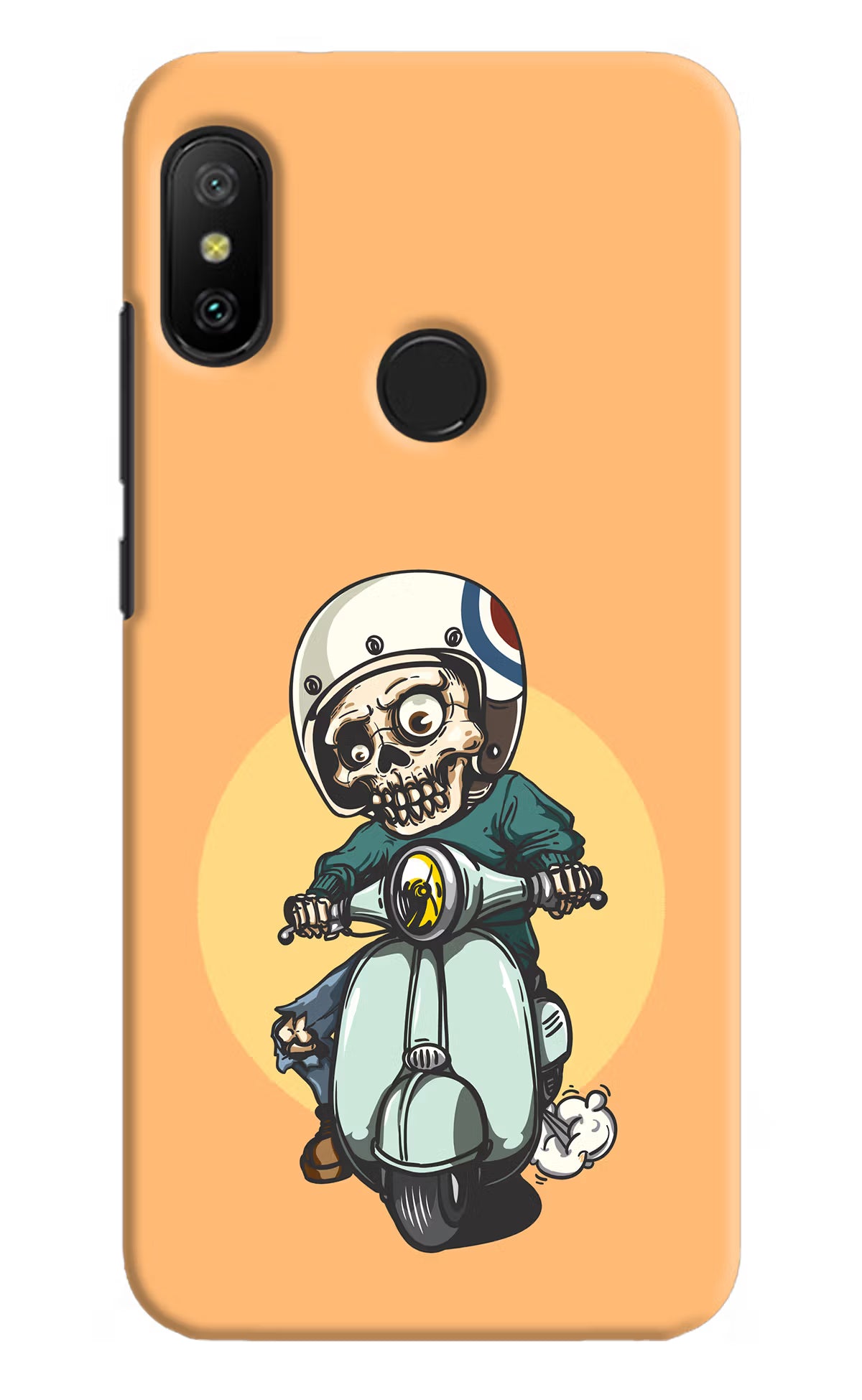Undead Biker Redmi 6 Pro Hard Case Back Cover by Casekaro