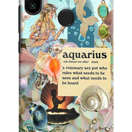 Aquarius Zodiac Redmi 6 Pro Hard Case Back Cover by Casekaro