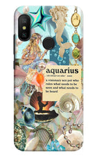 Aquarius Zodiac Redmi 6 Pro Hard Case Back Cover by Casekaro