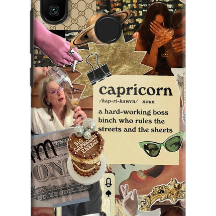 Capricorn Zodiac Redmi 6 Pro Hard Case Back Cover by Casekaro