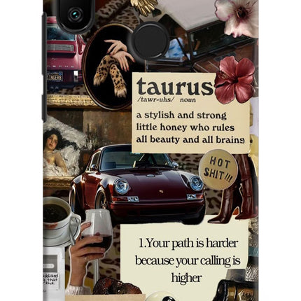 Taurus Zodiac Redmi 6 Pro Hard Case Back Cover by Casekaro