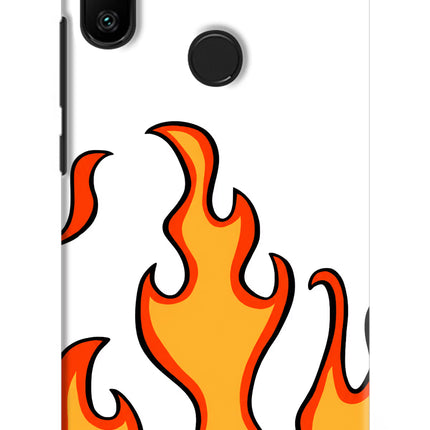 Fired Up – White Redmi 6 Pro Hard Case Back Cover by Casekaro