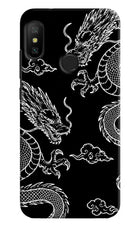 Twin Dragons Redmi 6 Pro Hard Case Back Cover by Casekaro