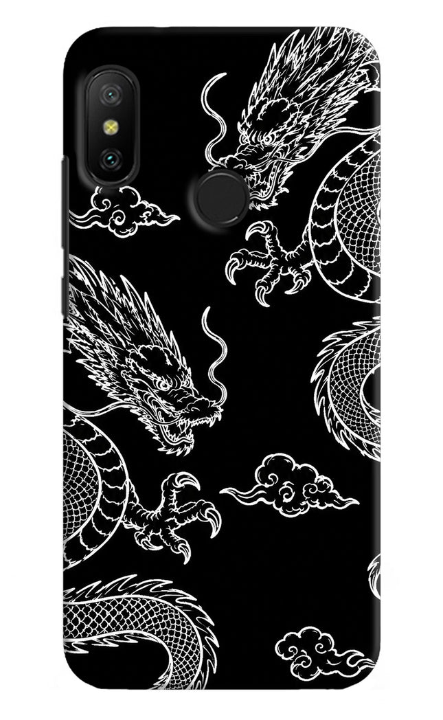 Twin Dragons Redmi 6 Pro Hard Case Back Cover by Casekaro