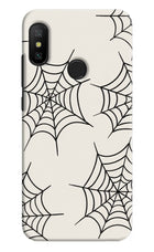 Spider Web Redmi 6 Pro Hard Case Back Cover by Casekaro