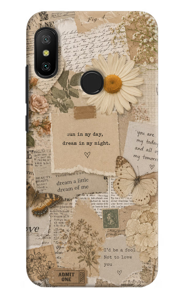 Vintage case Redmi 6 Pro Hard Case Back Cover by Casekaro