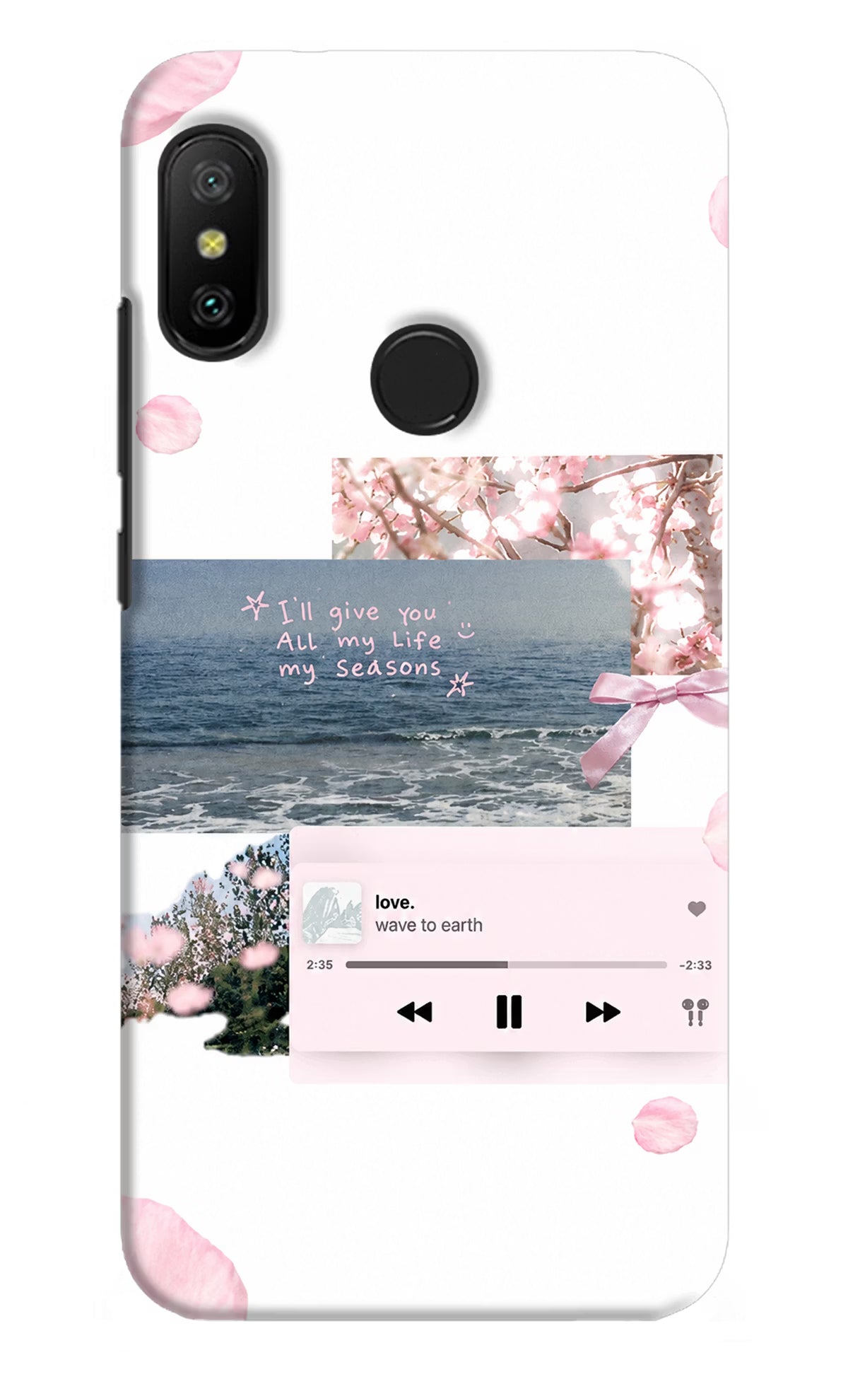 Wave to earth Redmi 6 Pro Back Cover