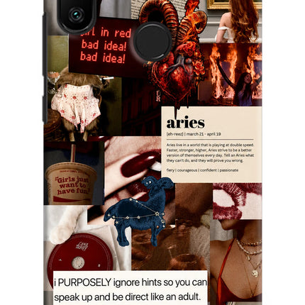 Zodiac Aries Redmi 6 Pro Hard Case Back Cover by Casekaro