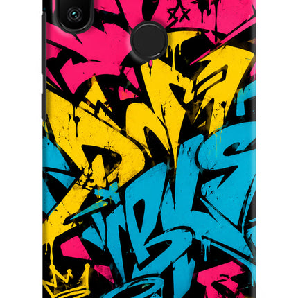 Graffiti Vibe Redmi 6 Pro Hard Case Back Cover by Casekaro