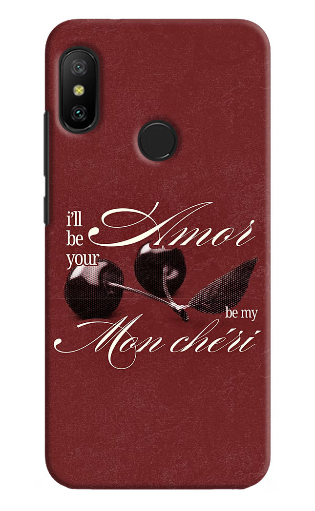 Velvet Cherry Redmi 6 Pro Hard Case Back Cover by Casekaro