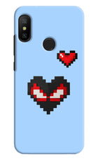 Peter Heart Redmi 6 Pro Hard Case Back Cover by Casekaro