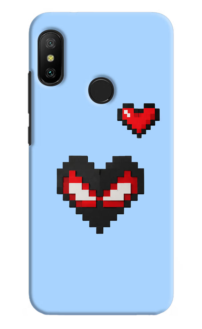 Peter Heart Redmi 6 Pro Hard Case Back Cover by Casekaro