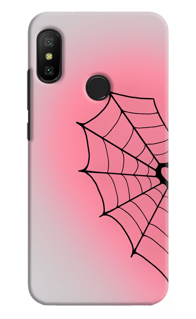 Pink Web Redmi 6 Pro Hard Case Back Cover by Casekaro