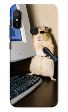 Hacker Hamster Redmi 6 Pro Hard Case Back Cover by Casekaro