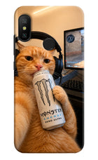 Gamer Cat Energy Redmi 6 Pro Hard Case Back Cover by Casekaro