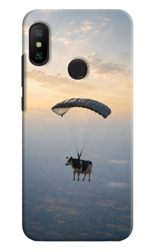 Skydiving Cow Redmi 6 Pro Hard Case Back Cover by Casekaro
