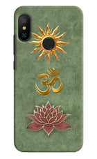 Om & Lotus Redmi 6 Pro Back Cover