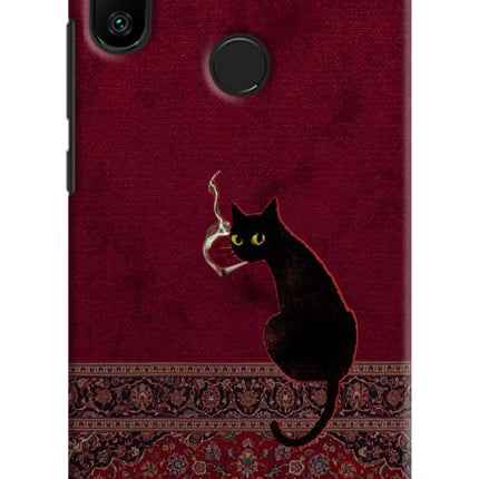 Midnight Cat Redmi 6 Pro Hard Case Back Cover by Casekaro