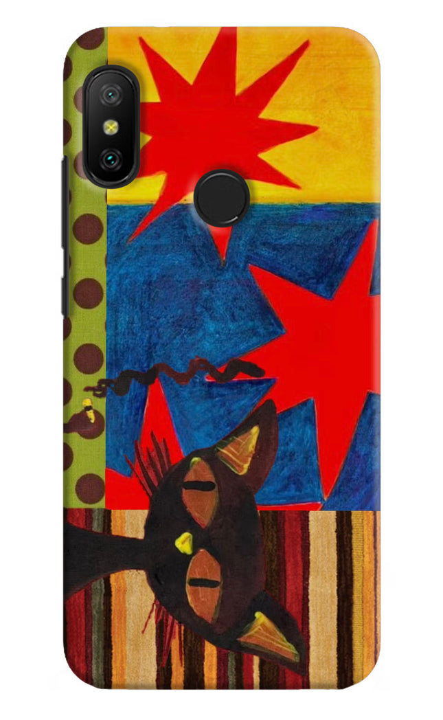 Pop Cat Redmi 6 Pro Hard Case Back Cover by Casekaro