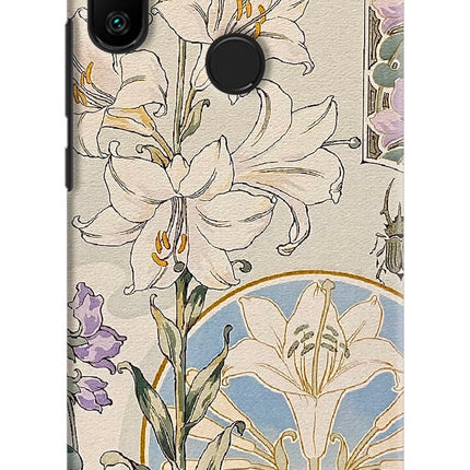 White Lily Redmi 6 Pro Hard Case Back Cover by Casekaro