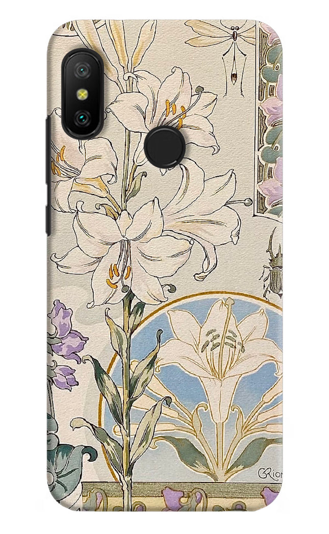 White Lily Redmi 6 Pro Hard Case Back Cover by Casekaro