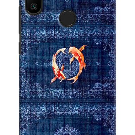 Koi Blue Redmi 6 Pro Hard Case Back Cover by Casekaro