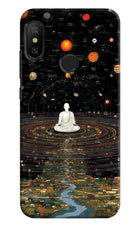 Space Monk Redmi 6 Pro Hard Case Back Cover by Casekaro
