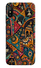 Folk Print Redmi 6 Pro Back Cover