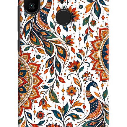 White Mayura Redmi 6 Pro Back Cover