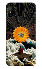 Cosmic Flower Redmi 6 Pro Back Cover
