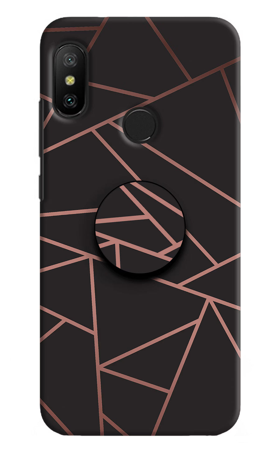 Geometric Pattern Redmi 6 Pro Pop Case, Hard case
