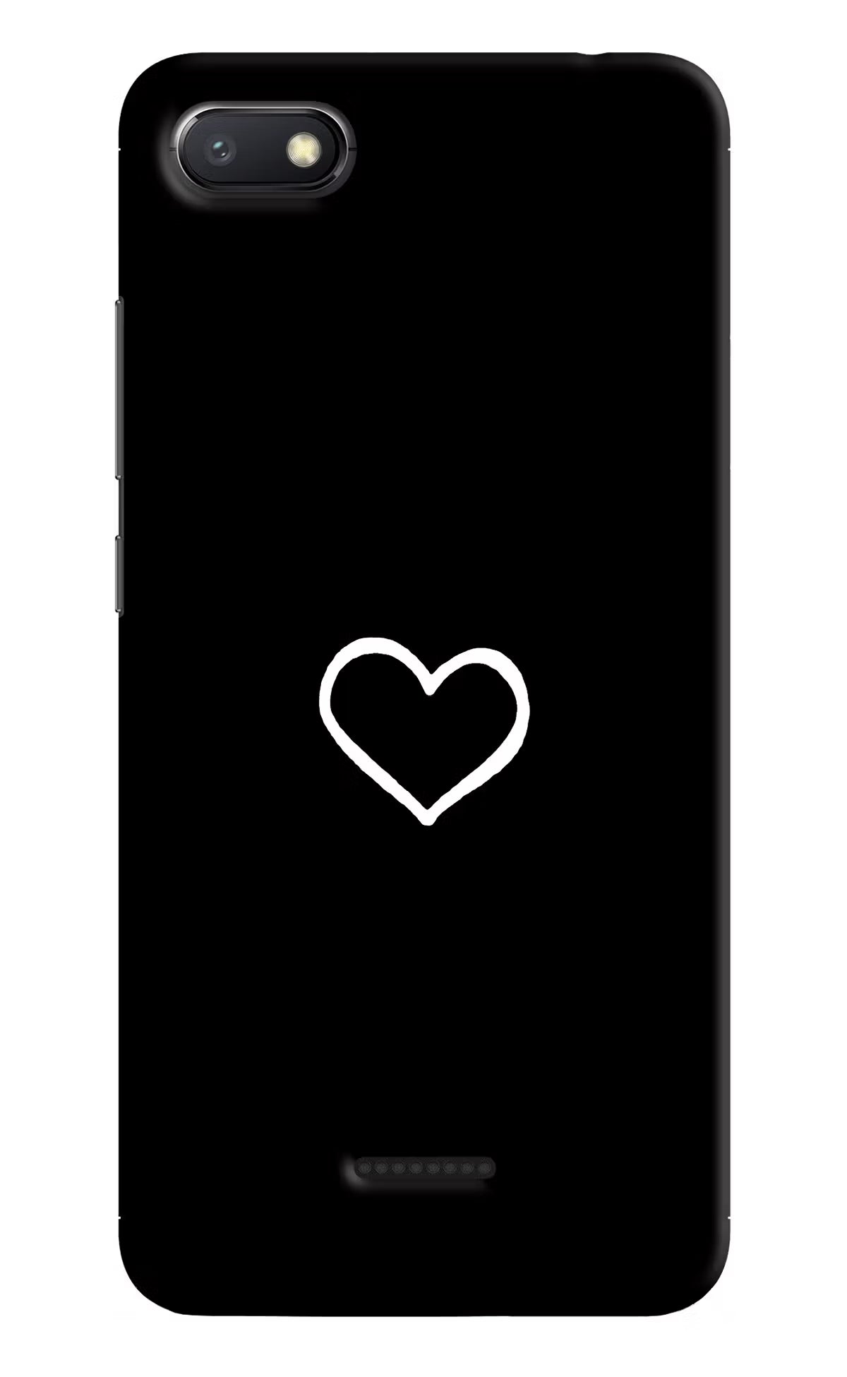 Heart Redmi 6A Hard Case Back Cover by Casekaro