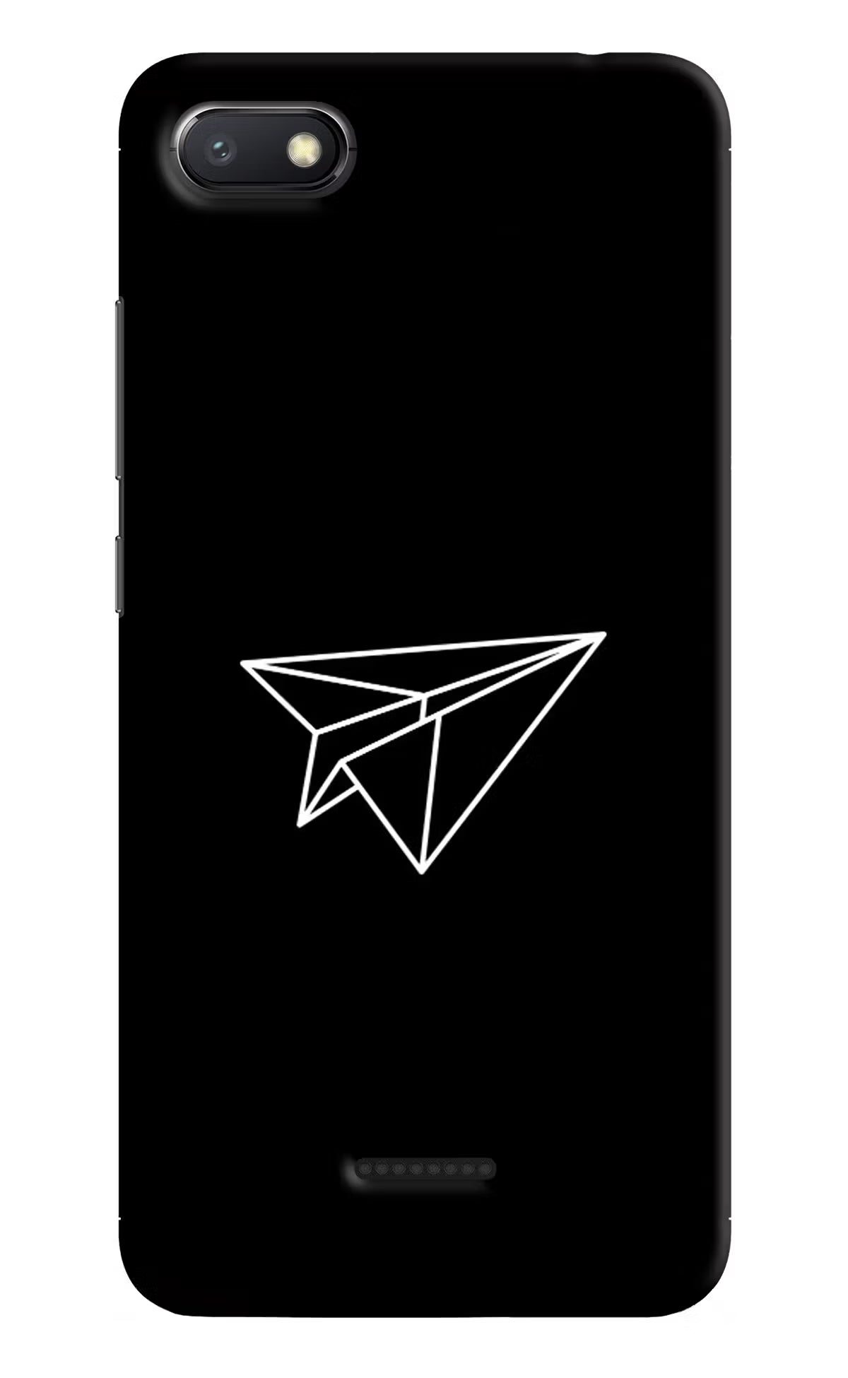 Paper Plane White Redmi 6A Hard Case Back Cover by Casekaro