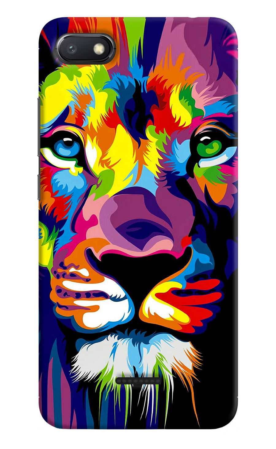 Lion Redmi 6A Back Cover, Hard case