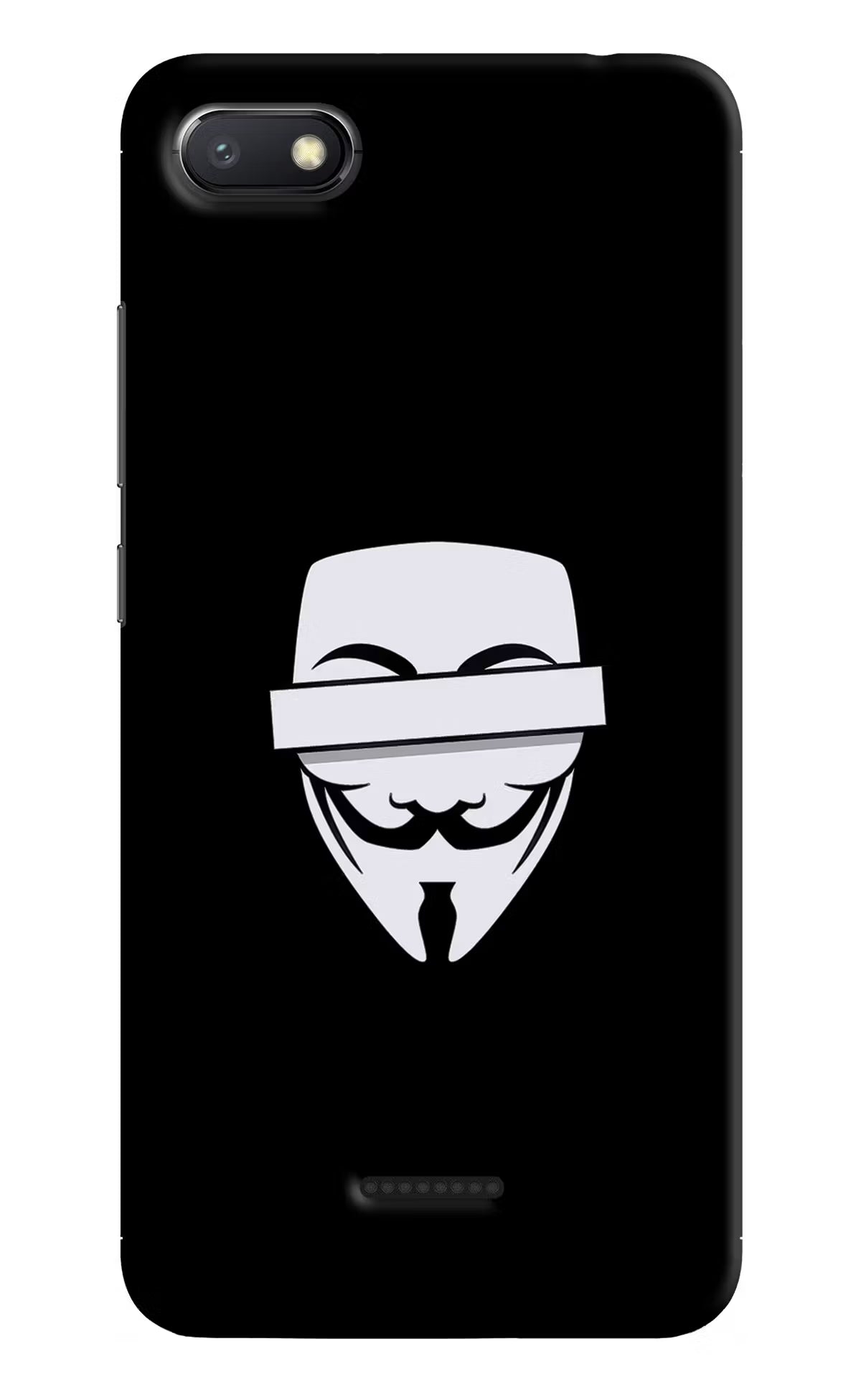 Anonymous Face Redmi 6A Hard Case Back Cover by Casekaro