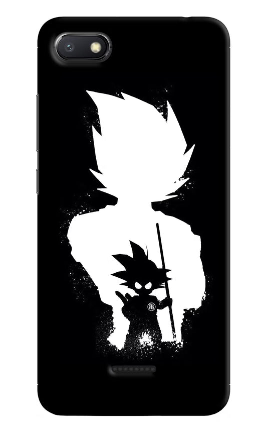Goku Shadow Redmi 6A Hard Case Back Cover by Casekaro