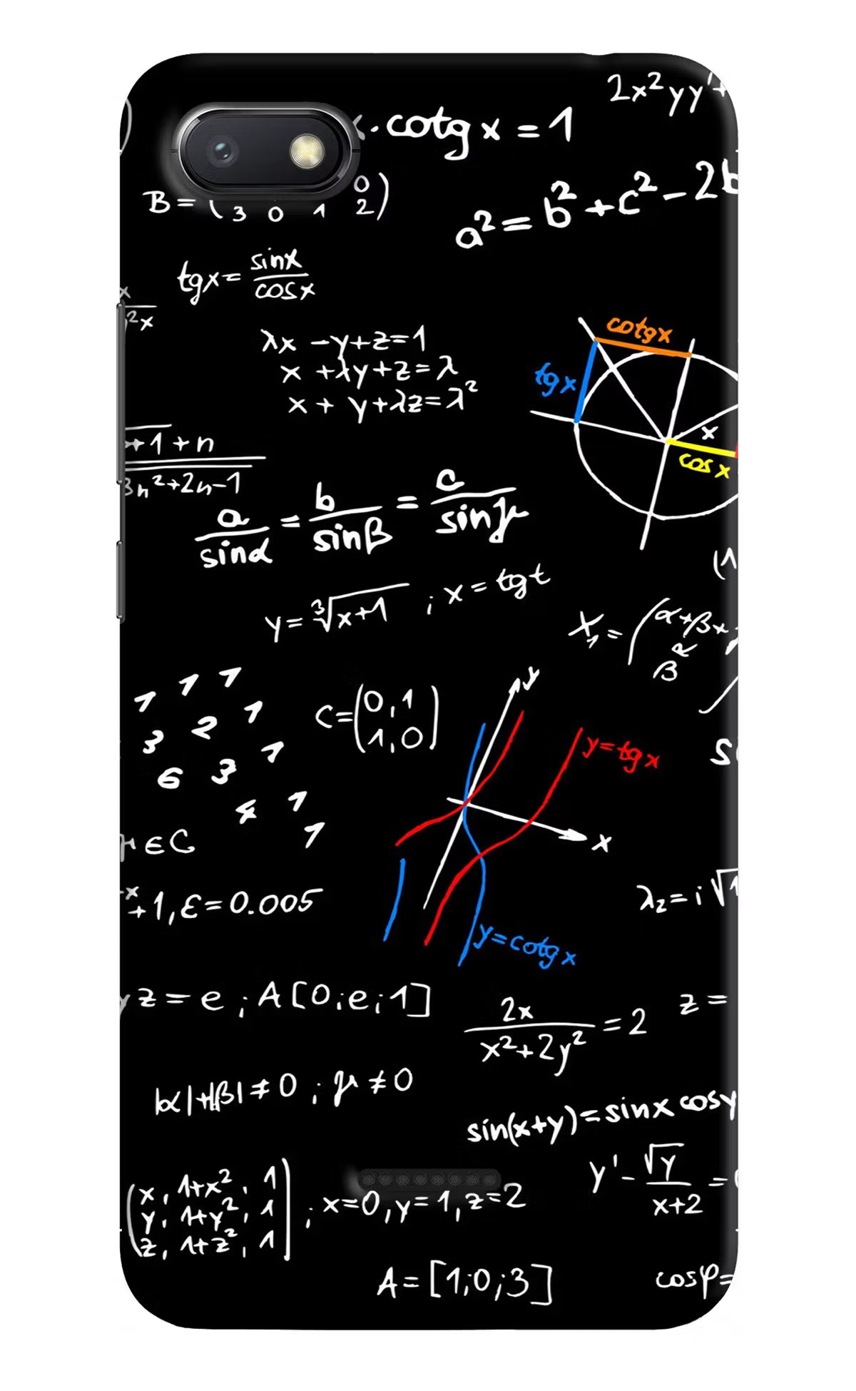 Mathematics Formula Redmi 6A Hard Case Back Cover by Casekaro