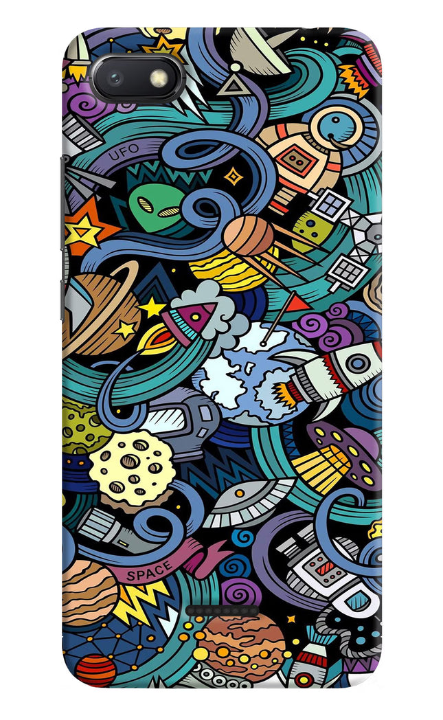 Space Abstract Redmi 6A Hard Case Back Cover by Casekaro