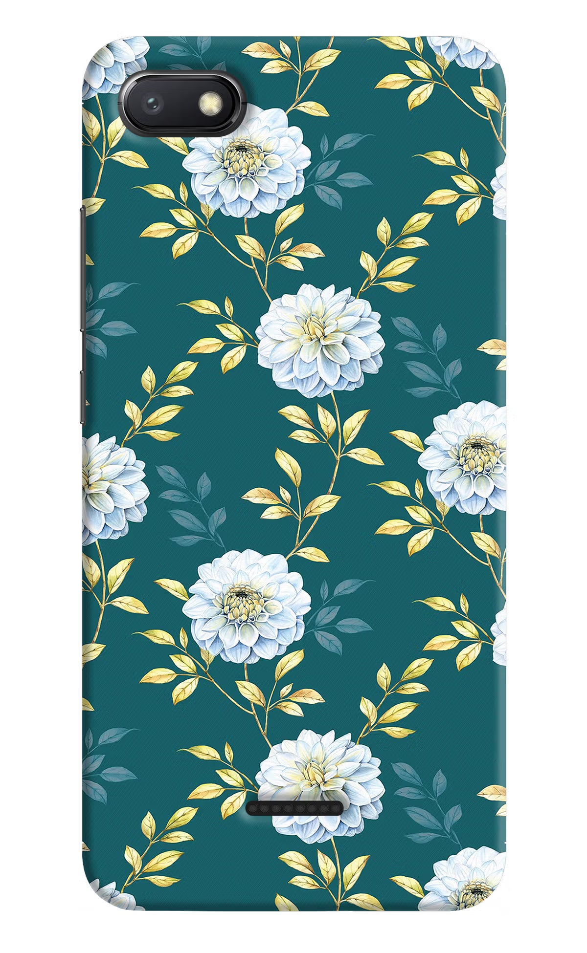 Flowers Redmi 6A Hard Case Back Cover by Casekaro