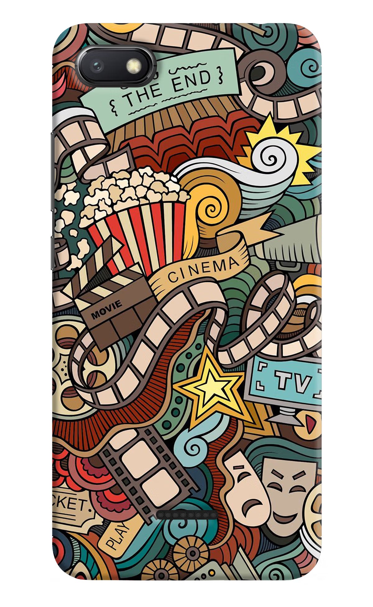 Cinema Abstract Redmi 6A Hard Case Back Cover by Casekaro