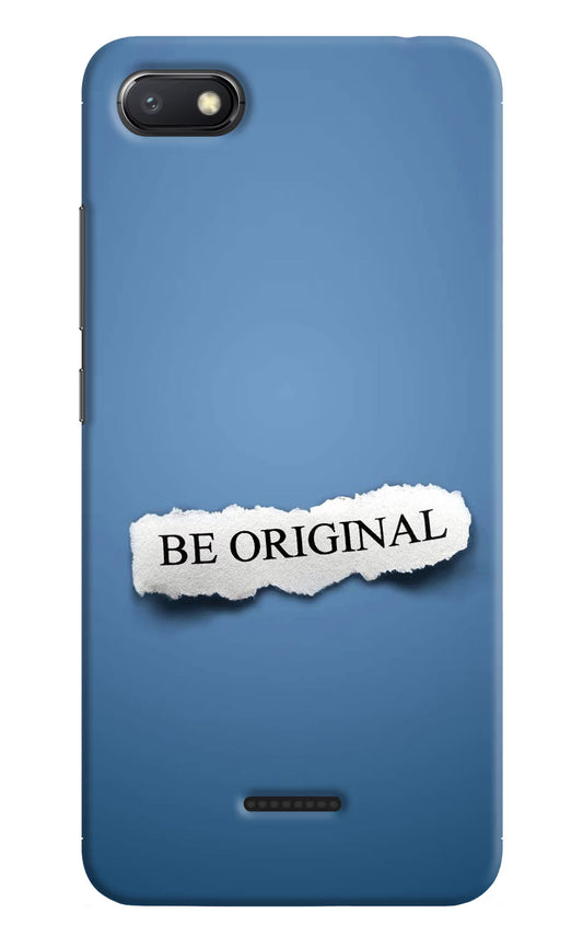 Be Original Redmi 6A Hard Case Back Cover by Casekaro