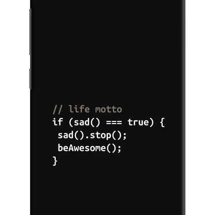 Life Motto Code Redmi 6A Hard Case Back Cover by Casekaro